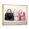 thumbnail image 2 of Designart "Designer Bags All I Need I" Fashion Floater Framed Wall Art Living Room, 2 of 7