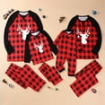 thumbnail image 3 of GYRATEDREAM Christmas Family Pajamas Matching Sets,Deer Classic Plaid Xmas Clothes Soft Outfit Sleepwear Jammies Homewear Pjs for XL Dad, 3 of 11