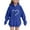 Blue, variant on ATOGUTA Girls Sweatshirt Long Sleeve Pullover Top Hoodie Kids Fall Winter Sweatshirts Size 5T-15, Black