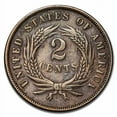 thumbnail image 2 of 1866 Two Cent Piece AU, 2 of 2