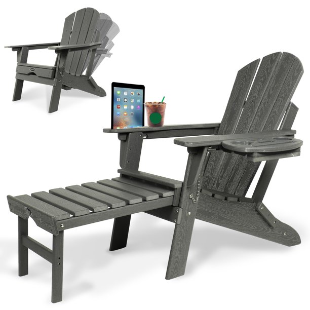 Adjustable Backrest Adirondack Chair,Folding Adirondack Chair with