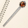 thumbnail image 3 of Maple leaf pumpkin Vintage Silver Lace-Edged Bookmark: a Gift for Readers and Book Lovers, 3 of 5