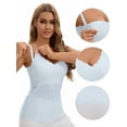 thumbnail image 3 of Unique Bargains Women's Lace Nursing Camisoles with Built-In Bra L Blue, 3 of 6