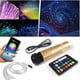 thumbnail image 1 of Juego de cables de fibra óptica para linterna de coche de 12 V, aplicación para teléfono móvil, control remoto inalámbrico por voz Bluetooth, máquina de fuente de luz de fibra óptica, 1 of 4