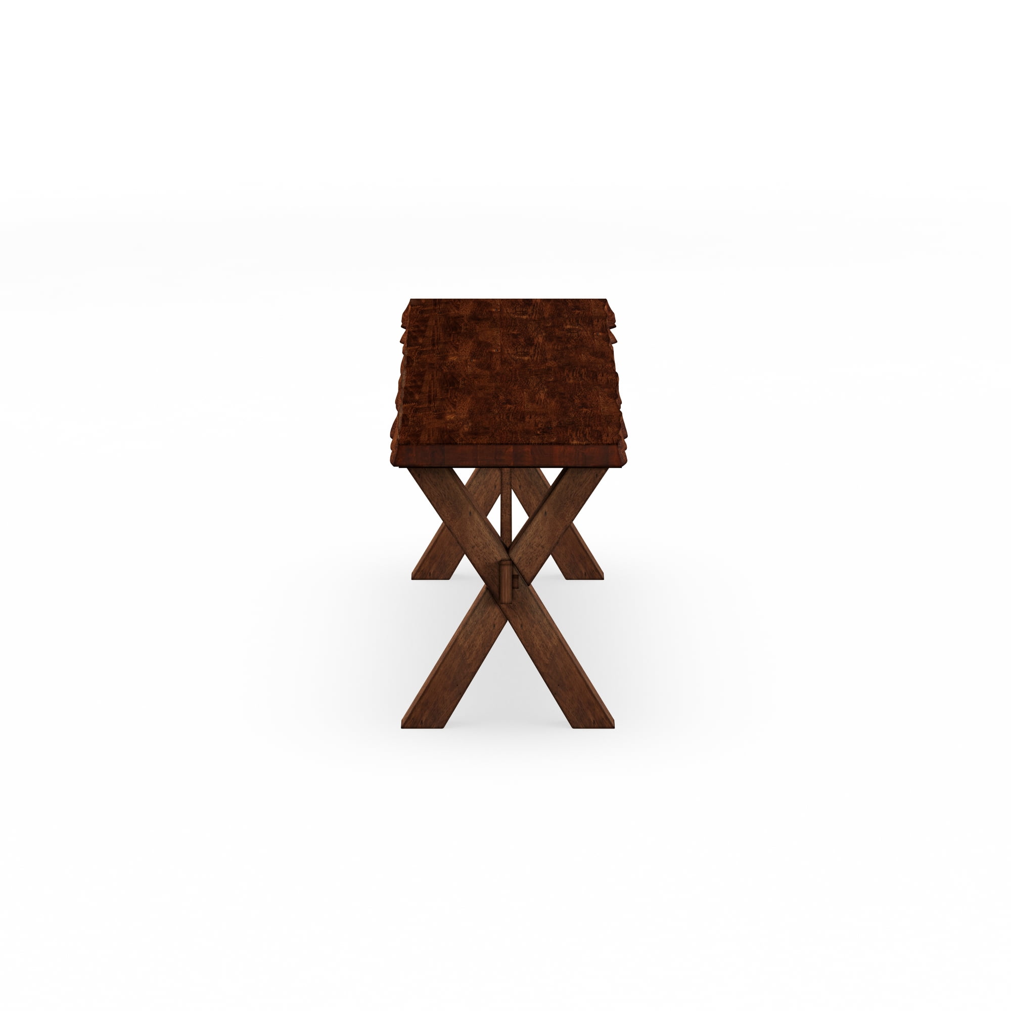 Desert Fields Cocina Live Edge Dining Bench, Walnut