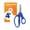 Blue, variant on Fiskars 5" Blunt Tip Scissors