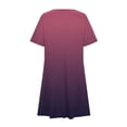 thumbnail image 4 of CaiJunJia Plus Size Summer Dresses for Women Casual T Shirt Dress Short Sleeve Swing Dresses with Pockets, 4 of 6