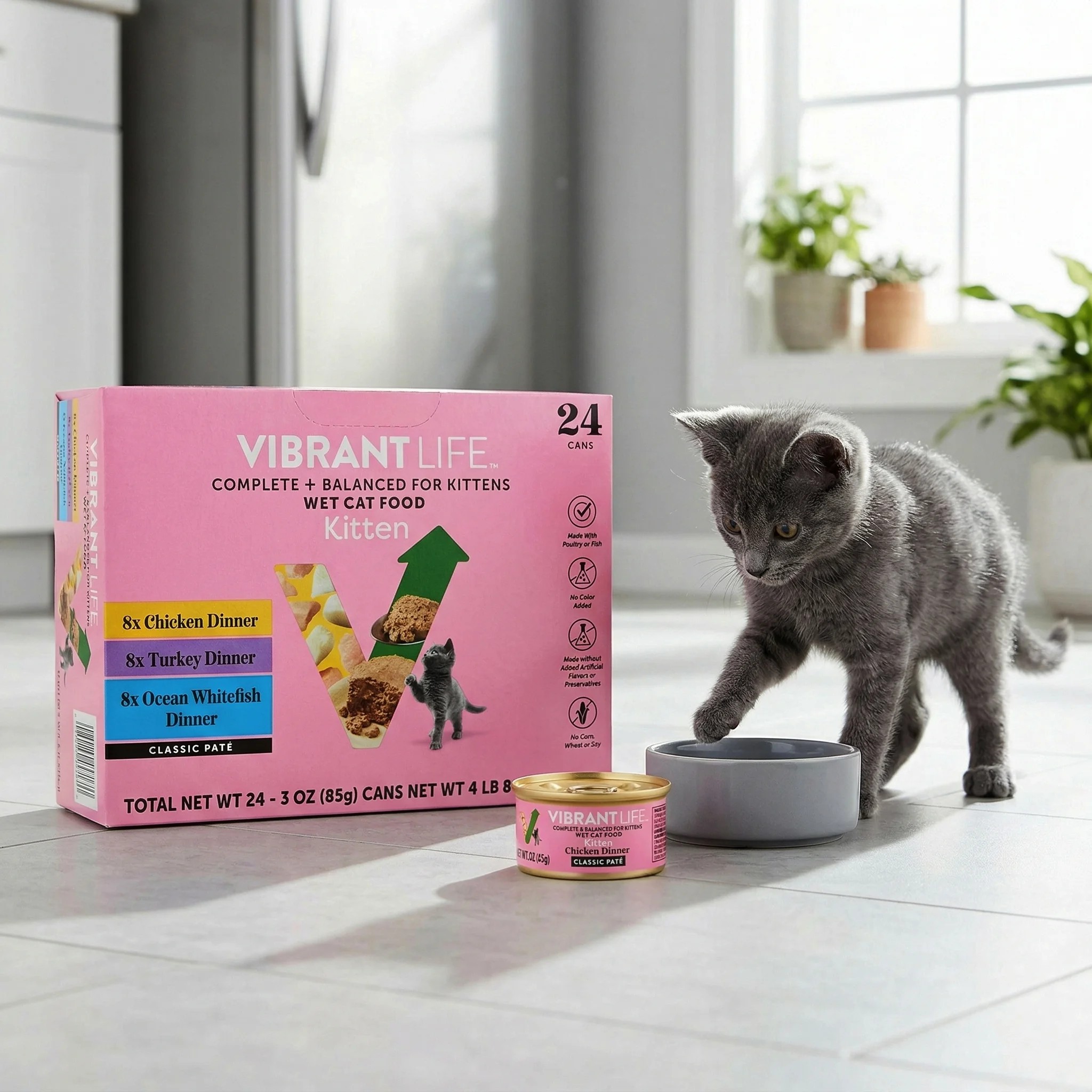 Vibrant Life Classic Pate Wet Kitten Food Variety Pack photo 3