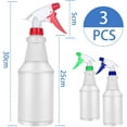thumbnail image 3 of Spray Bottles Empty Spray Bottle 3 Pack Refillable Plastic Spray Bottles 750ML Leak Proof Water Spraying Bottle with Colorful Trigger Sprayer for Cleaning Gardening Household, 3 of 4