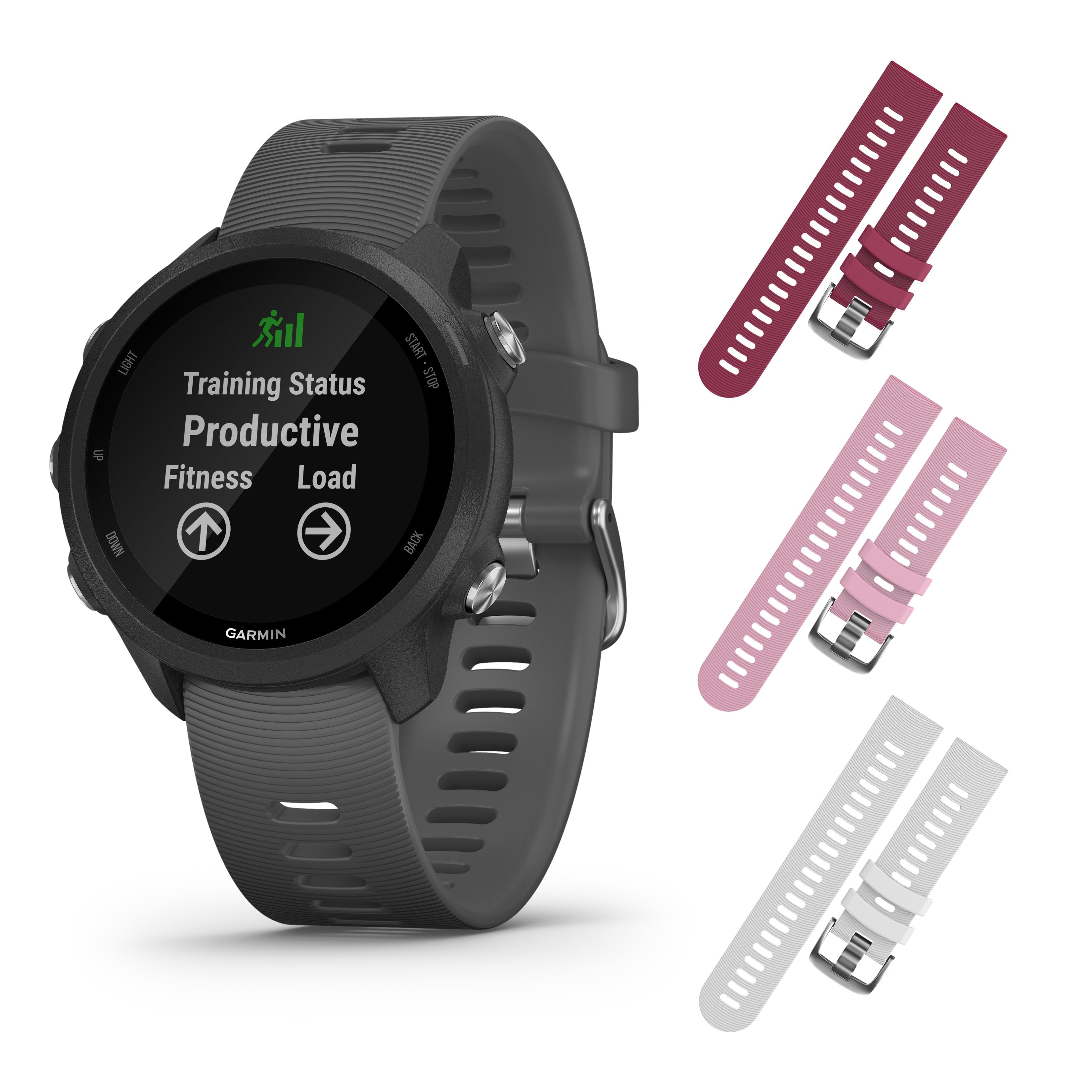 naaien Berucht Vervullen Garmin Forerunner 245 GPS Running Smartwatch with Included Wearable4U 3  Straps - Walmart.com