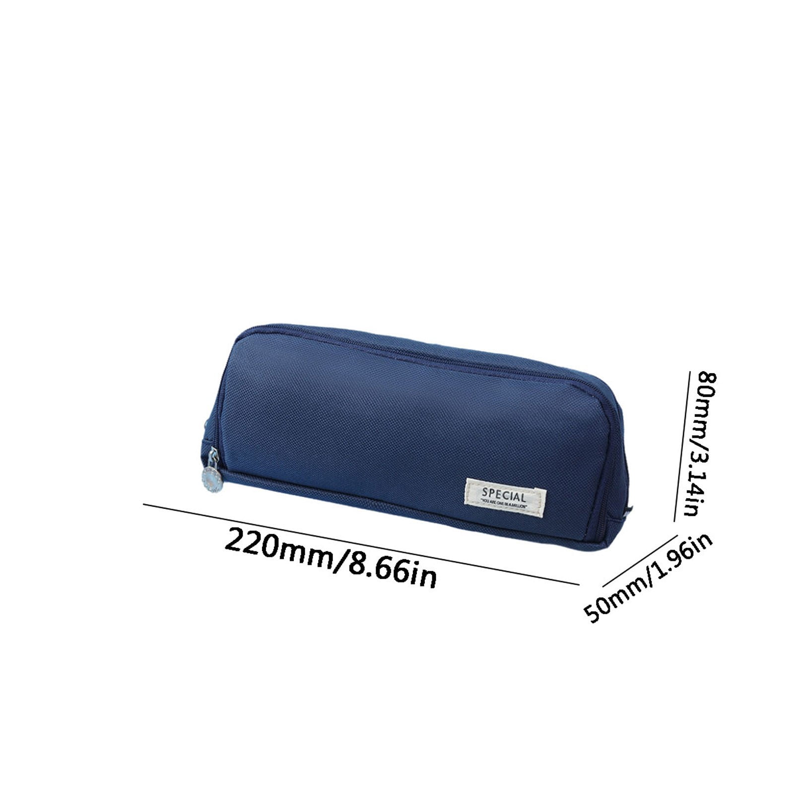 Wovilon 3 Pack Multi-Layer Fabric Pencil Case, 8.6"x2"x3" Japanese Korean Style Pen Holder, Large Capacity Stationery Organizer, Wear-Resistant Student School Bag