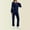 Scrubs-Navy, variant on Gamivast Plus Size Under Scrubs for Women Set Long Sleeve Modern Fit Crewneck Underscrubs Pants Tops Moisture-Wicking Thermal Scrubs Nursing Workwear Uniform Suit