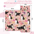 thumbnail image 5 of Bernese Mountain Dogs with Pioneer Flower Toddler Nap Mats for Kids Preschool,50"x20" Sleeping Mat Bag or Kids,Toddler Sleeping Bag,Toddler Nap Mat or Daycare, 5 of 6