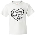 thumbnail image 3 of Inktastic I Love My Oma and Opa in Black Chalk Heart Youth T-Shirt, 3 of 5