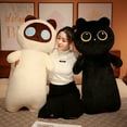 thumbnail image 3 of cartoon cute cat long pillow plush toy large cat doll sleeping leg pillow cushion DMH, 3 of 7