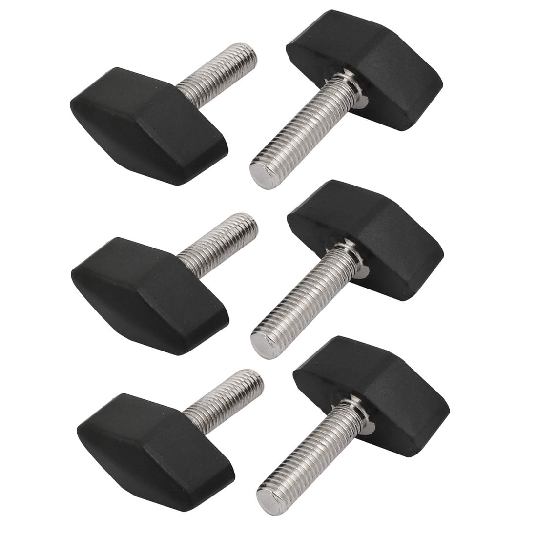 Unique Bargains 6pcs M8x30mm Thread Rotating Adjustable T Handle