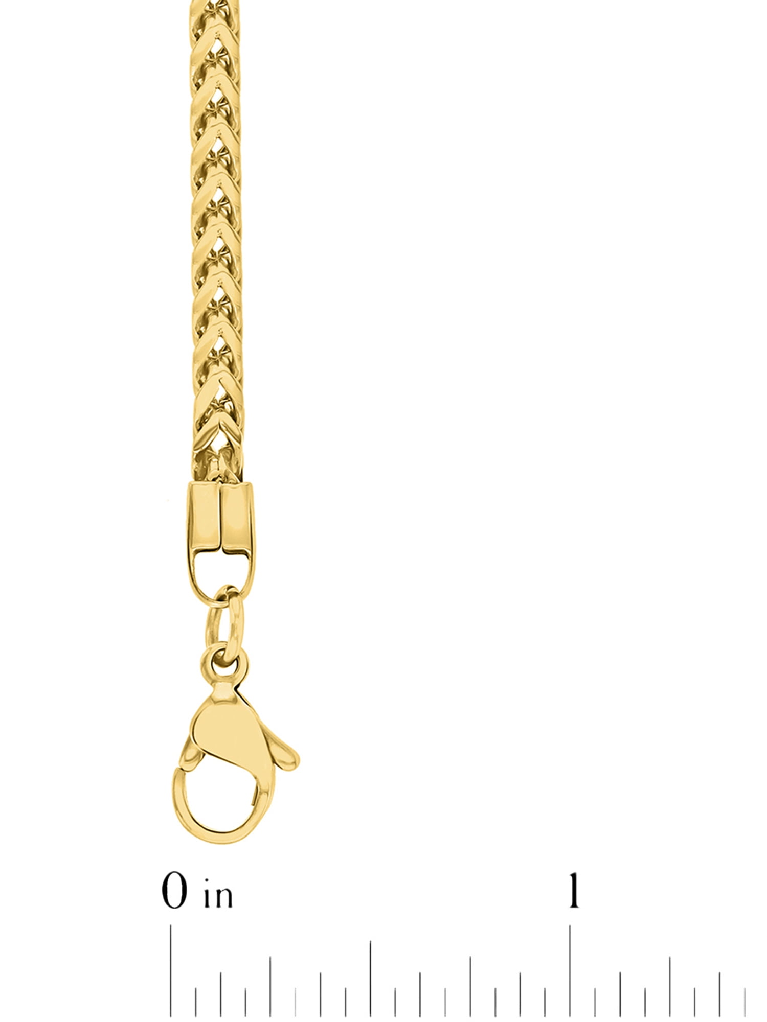 Men's Gold-Tone Stainless Steel Franco 18" Chain Necklace - Brilliance Fine Jewelry