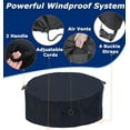 thumbnail image 3 of Round Patio Furniture Covers, 51" Dia Outdoor Furniture Covers, Waterproof Outdoor Table Cover, Fire Pit Cover Outdoor Round Table Dining Set Cover Anti-Fading Cover for Outdoor Furniture Set, 3 of 6