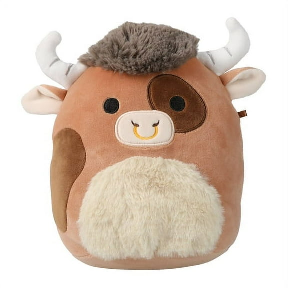 Squishmallows Official Kellytoy 7.5 Inch Soft Plush Squishy Toy (Shep The Bull)