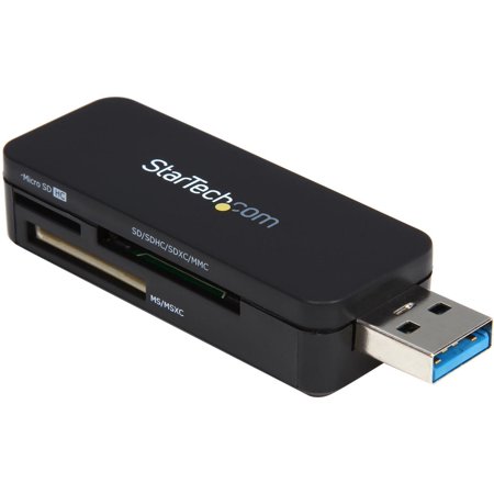 UPC: 0065030851435 | StarTech.com FCREADMICRO3 USB 3.0 External Flash Multi Media Memory Card Reader – USB 3 Card Reader – Portable External Mini Card Reader – SDHC MicroSD