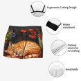 thumbnail image 3 of Balery Sleeping Cat Flowers Calzoncillos bóxer para hombre, ropa interior de algodón suave y transpirable con cinturilla de nailon-XX-Large, 3 of 5