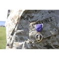 thumbnail image 2 of The Purple Heart award hangs over the heart of a U.S. Marine Poster Print, 2 of 2