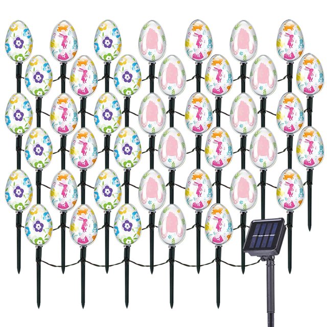 Estaca Solar Pascua La Jardín LED Decorativo Implaz para Adornos Exteriores