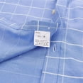 thumbnail image 4 of Oxford-Camisa de manga larga para hombre, 100% algodón, informal, ajustada, Color sólido, estampado a cuadros, a rayas, Formal, talla grande, 4 of 4
