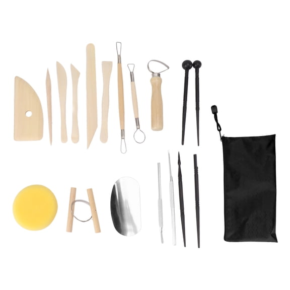 BIMZUC Clay Sculpting Tool Kit – 30‑Piece Wooden Carving Set for Pottery, Modeling & Cake Art – Versatile, Safe, Gift‑Ready