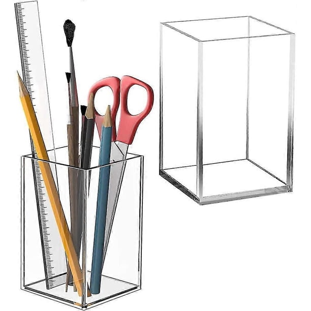 Pen Holder, 2 Pieces Desk Pencil Holder, Desk Organizer, Pen Holder, Pen Storage, Makeup Brush Holde