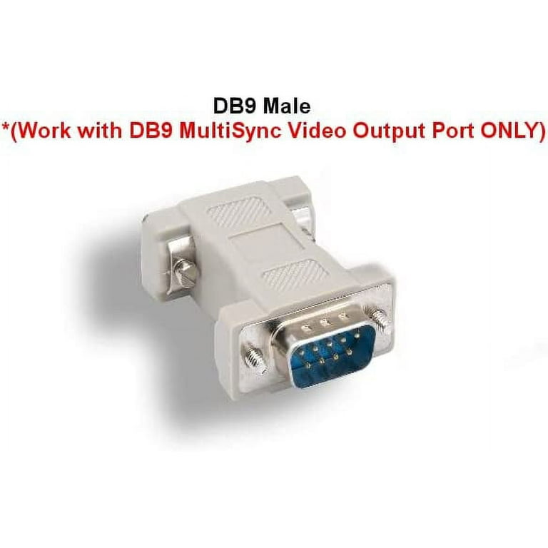 Kentek DB9 9 Pin Male to HD15 HDD15 15 Pin Female, Male to