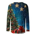 thumbnail image 5 of Mifsaly Plus Size Christmas Sweatshirt for Women Long Sleeve Xmas Tree Print Shirts Crewneck Loose Casual T-Shirt Funny Tops Pullover Festival Party Blouse 2025 Gifts, 5 of 5