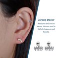 thumbnail image 3 of 5 piezas de aretes de circón para niñas hermosas, accesorio de moda, aretes pequeños, regalo de festival, vestido femenino, adorno blanco S Ropa, zapatos y accesorios Miscelánea Blanco M Minnieouse AP009683-03B, 3 of 6