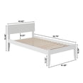 thumbnail image 2 of Orlando Lit Plateforme en Bois Massif Simple TG, Blanc, 2 of 9