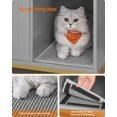 Feandrea Litter Box Enclosure, Modern Cat Litter Box Furniture Hidden