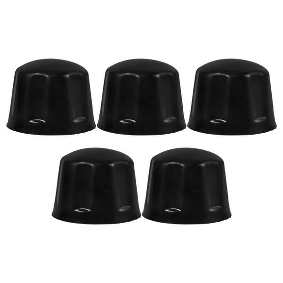 LABSERRON 5Pcs Black Rubber Wheel Hub Caps for Car Accessories Dust Protection Waterproof Spare Tire Covers