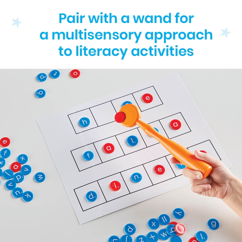 hand2mind Spanish Lowercase Alphabet Chips, Alphabet Letters, Lowercase Letters, Alphabet Toys, Ages 3+