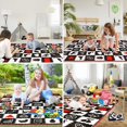 thumbnail image 6 of teytoy Baby Mat for Floor,Baby Tummy Time Mat- Black and White High Contrast Interactive Activities Mat,Baby Play Mats for Babies Newborn and Toddlers for Early Learning, Animal Fruits Shapes Vehicles, 6 of 7