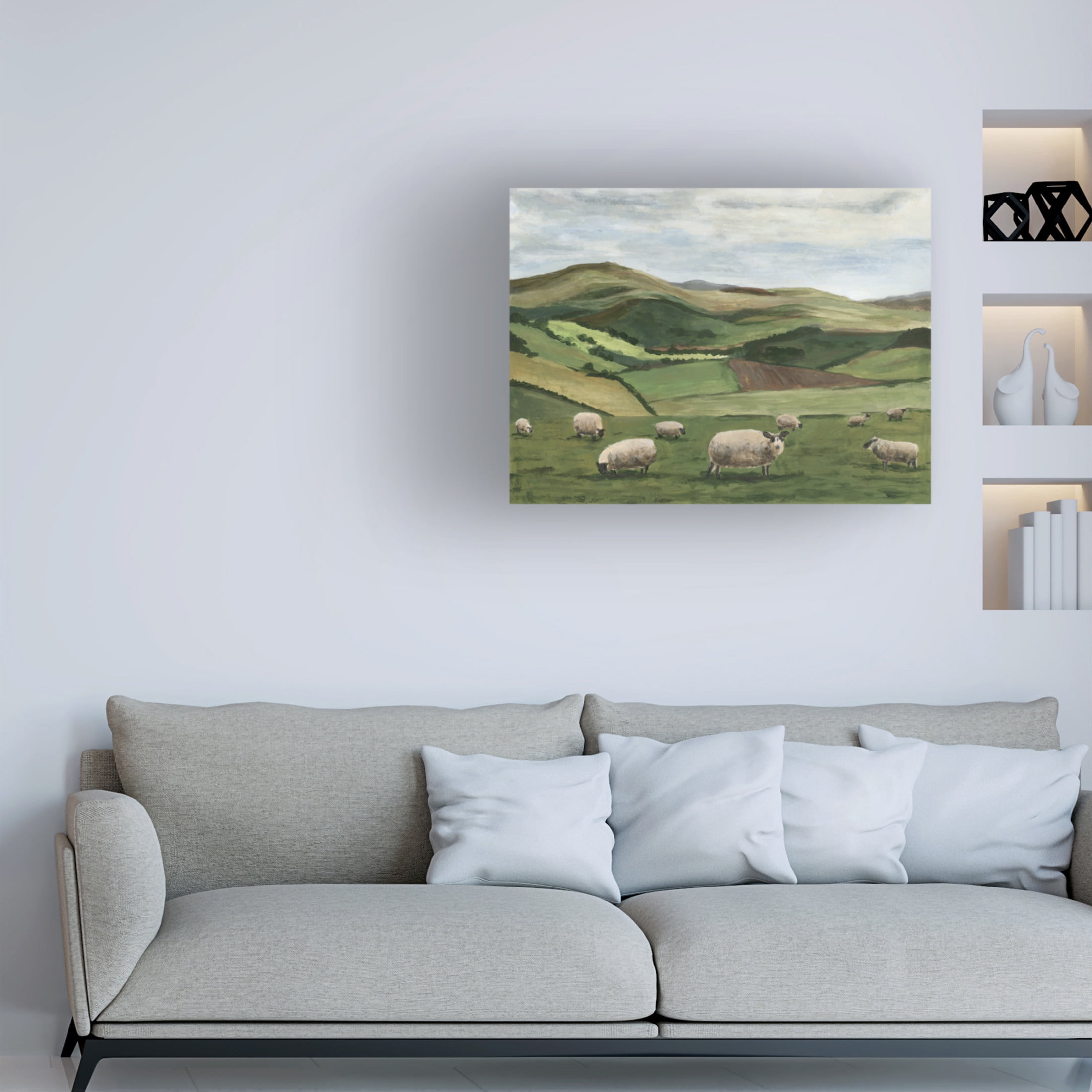 Trademark Fine Art Michael Willett  Highland Sheep II Canvas Wall Art