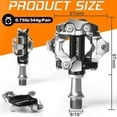 thumbnail image 5 of BUCKLOS SPD Clip Pedals MTB Mountain Bike Clipless Dual Sided Pedals - Road Bike Sealed Bearing Bicycle Clips in Pedal Compatible with Shimano SPD Cleats (9/16" Aluminum), 5 of 6