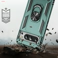 thumbnail image 6 of Dteck for Google Pixel 8 Pro Case with Screen Protector, Rotated Ring Kickstand Military Grade Drop Protection Shockproof Rugged Case for Google Pixel 8 Pro,Green, 6 of 7