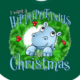 thumbnail image 4 of Inktastic I Want a Hippopotamus for Christmas Boys or Girls Baby Bib, 4 of 4