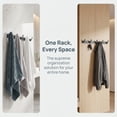 thumbnail image 4 of REGALWOVEN 1 Pack Coat Rack Wall Mount, Coat Hook, Hat Rack, Wall Hooks for Entryway, Bathroom, Bedroom Gray 5 Hooks, 4 of 5