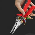 thumbnail image 4 of KeirineCC 8 in 1 Wire Stripper with Voltage Tester,Battery Power,Multi-function Electric Wire Stripping Tool for Cutting and Pulling Pliers, Electrician Repair Tool 1 PCS - Red, 4 of 6