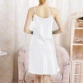 thumbnail image 4 of Nightgowns for Women Satin Chemise Nightie Sleep Plus Size Dresses for Women,White,4XL, 4 of 8