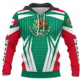 thumbnail image 3 of Sudadera con capucha mexicana para hombre, nueva sudadera con capucha con estampado 3D de la bandera de México, ropa de calle, sudaderas con capucha de diseñador de manga larga para hombre, 3 of 5