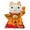 Orange, variant on Lucky Cat Coin Bank - Feng Shui Maneki Neko Ceramic Piggy Bank for Good Luck & Prosperity, Feng Shui Ornament Money Fortune Cat Gift Decorations for Home, Office, Store - 5.5" Height Orange