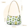 thumbnail image 3 of FORMRS Womens Shoulder Bag with Chain Strap Clutch Purse Cute Tote Handbag, Avocado, 3 of 7