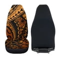 thumbnail image 4 of Uorisanigo Car Seat Covers, Car Cushion Covers 2 Front Seats, Auto Accessories Decor, Universal Soft Blanket Cloth Polynesian Floral Tattoo Seat Cover Fit for Most Automotive Truck SUV, 4 of 7