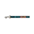 thumbnail image 1 of Blue Scary Dragon Faces with Bright Floral Pattern Fun Animal Pet Dog Cat Leash, 1 of 1